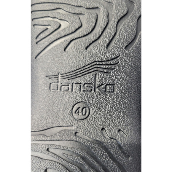 Dansko Loafer Shoes Womens Size 40 9.5-10 Black Leather Slip On Comfort Flats - Picture 16 of 16